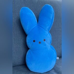 LAST MINUTE 17” Blue Peeps Bunny Plush Pillow - Perfect Easter Gift! EUC